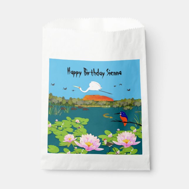 Northern Australian Tropical Landscape Colourful  Favour Bags (Front)