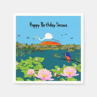 Northern Australian Tropical Landscape Colourful Napkin