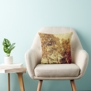 Northern Birch Trees Art Throw Pillow