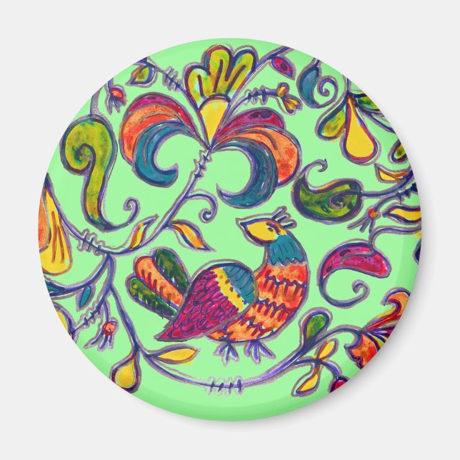 Northern Bird from Russia Magnet (Front)