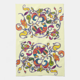 Northern Birds Tea Towel