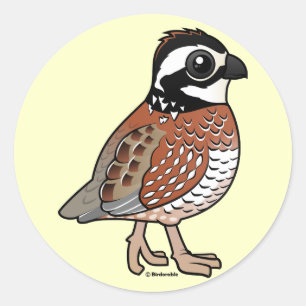 Northern Bobwhite Classic Round Sticker