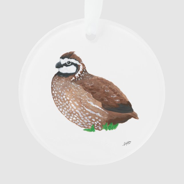 Northern Bobwhite  Ornament (Front)