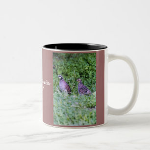 Northern Bobwhite Quail Two-Tone Coffee Mug