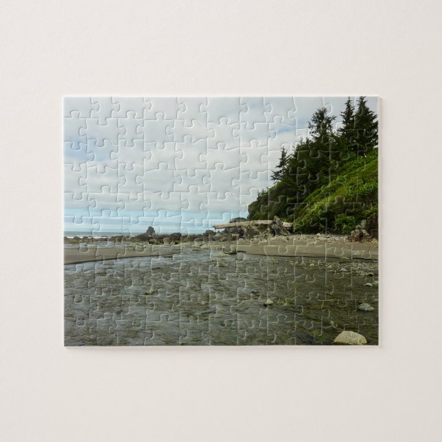 Northern California Coastline from Redwood Park Jigsaw Puzzle (Horizontal)