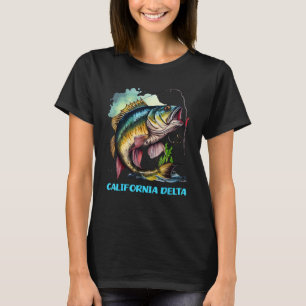 Northern California Delta CA Fishing Trip Fisher F T-Shirt