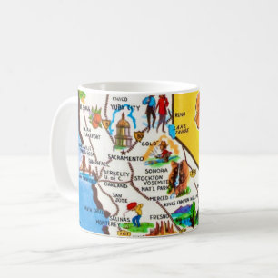 Northern California Map Mug