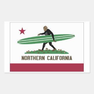 Northern California Rectangular Sticker