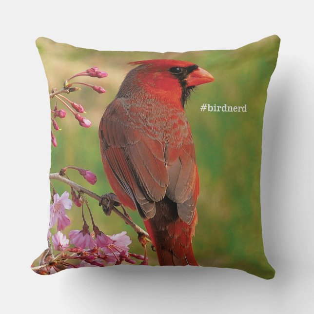 Northern Cardinal 2 Cushion (Front)