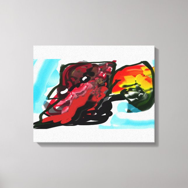 Northern Cardinal  Autumn joy Canvas Print (Front)