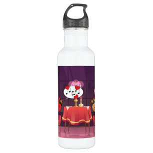 Northern Cardinal Birds Dinner Date 710 Ml Water Bottle