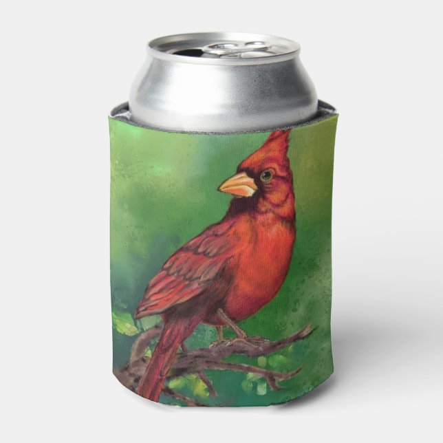 Northern Cardinal Can Cooler (Can Front)