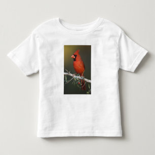 Northern Cardinal, Cardinalis cardinalis, male Toddler T-Shirt