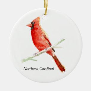 Northern Cardinal Ceramic Tree Decoration