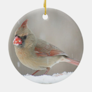 Northern Cardinal Ceramic Tree Decoration