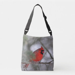 Northern cardinal crossbody bag