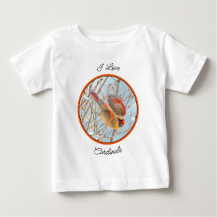 Northern Cardinal Flying - Original Photograph Baby T-Shirt