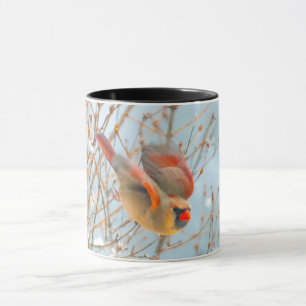 Northern Cardinal Flying - Original Photograph Mug