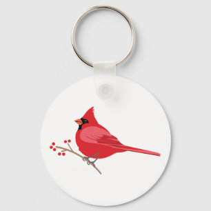 Northern Cardinal Key Ring