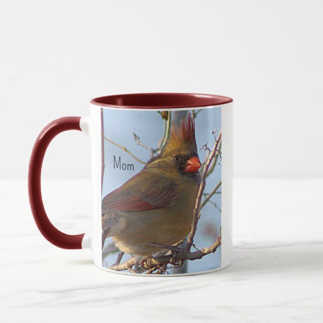 Northern Cardinal Mum Mug (Left)