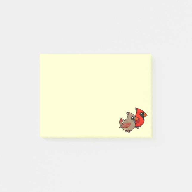 Northern Cardinal Pair Post-it Notes (Front)