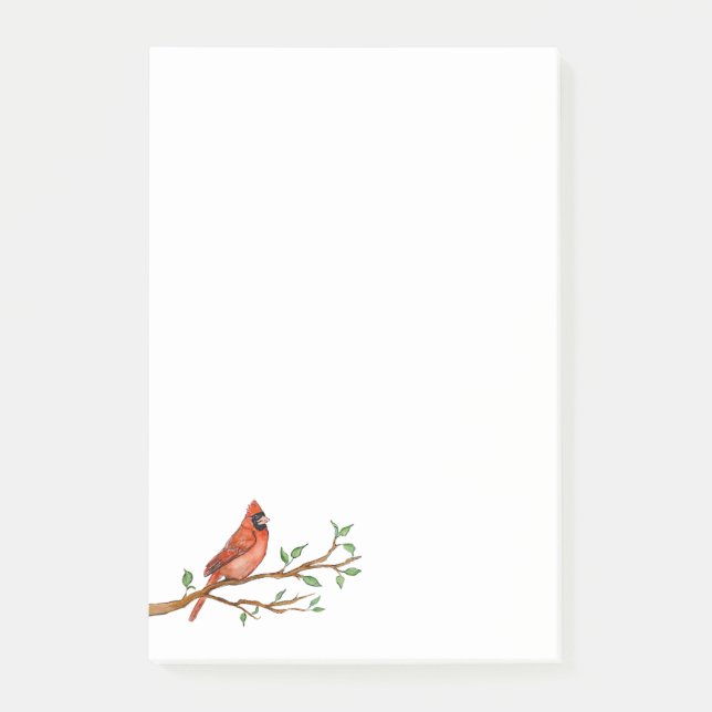 Northern Cardinal Post-it Notes (Front)