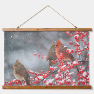 Northern Cardinals   Marion, Illinois Hanging Tapestry