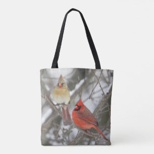 Northern Cardinals Tote Bag