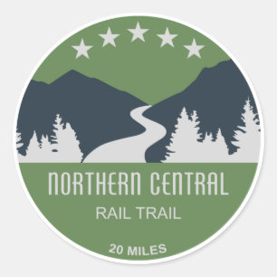 Northern Central Rail Trail Classic Round Sticker