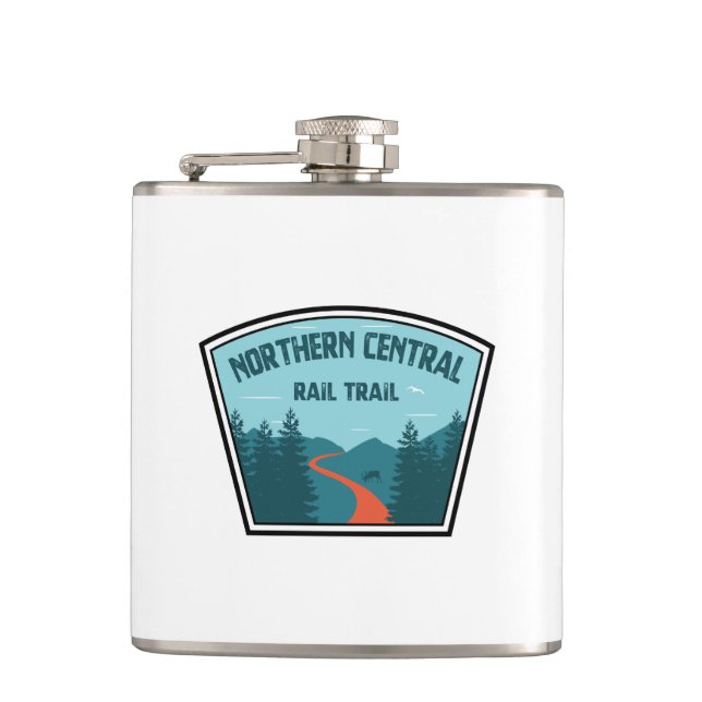 Northern Central Rail Trail Hip Flask (Front)