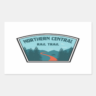Northern Central Rail Trail Rectangular Sticker