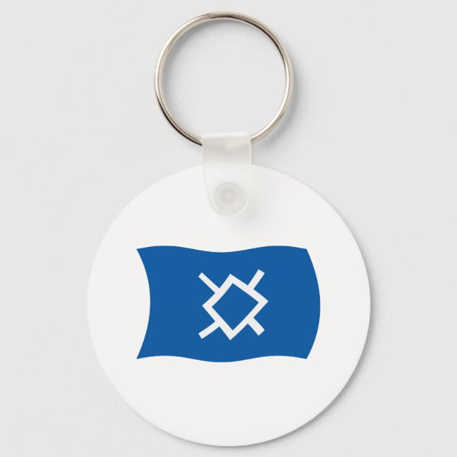 Northern Cheyenne Flag Keychain (Front)