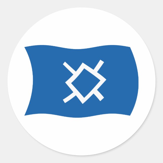 Northern Cheyenne Flag Sticker (Front)