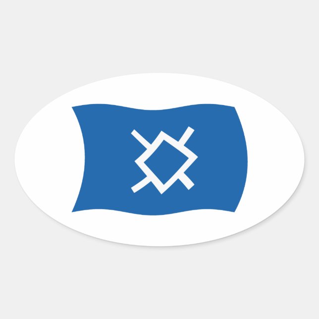 Northern Cheyenne Flag Sticker (Front)