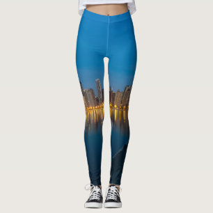 Northern Chicago Cityscape Leggings