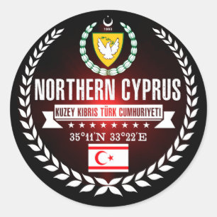 Northern Cyprus Classic Round Sticker