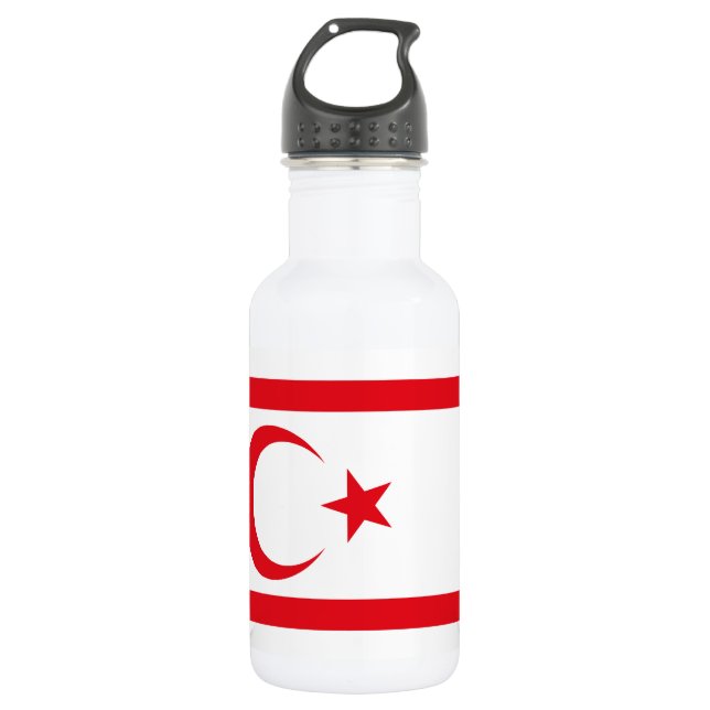 Northern Cyprus Flag 532 Ml Water Bottle (Front)