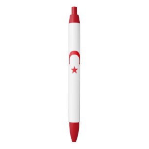 Northern Cyprus Flag Black Ink Pen