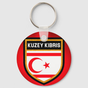 Northern Cyprus Flag Key Ring