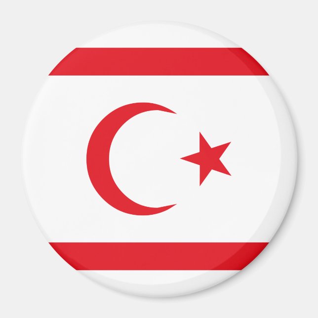 Northern Cyprus Flag Magnet (Front)