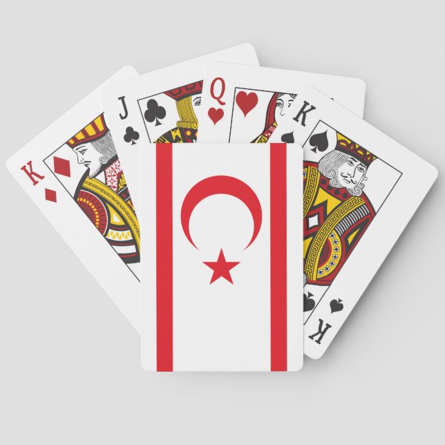 Northern Cyprus Flag Playing Cards (Back)