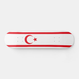 Northern Cyprus Flag Skateboard