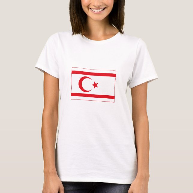 Northern Cyprus Flag T-Shirt (Front)