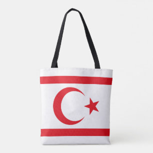 Northern Cyprus Flag Tote Bag