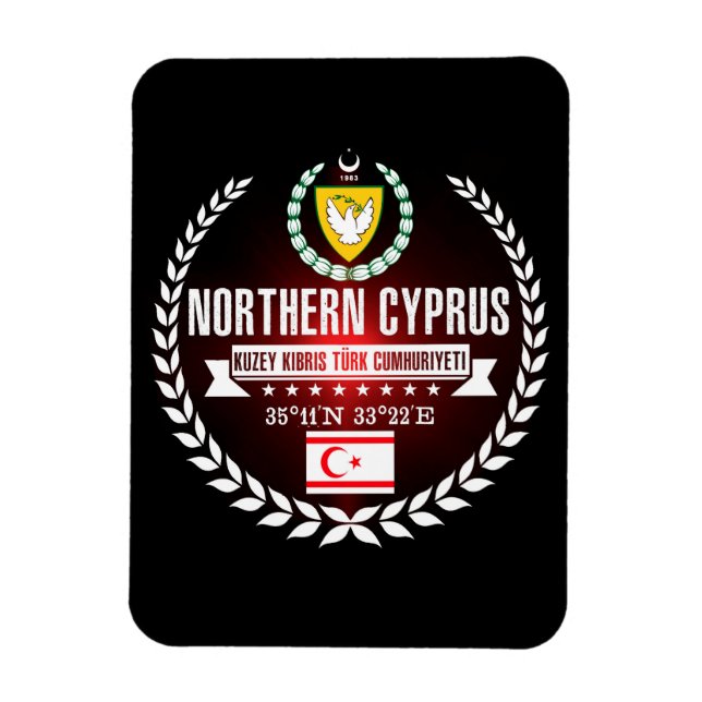 Northern Cyprus Magnet (Vertical)