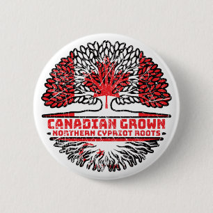 Northern Cyprus Northern Cypriot Canadian Canada 6 Cm Round Badge