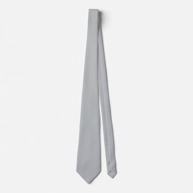 Northern Droplet Light Grey, Neutral Solid Colour Tie (Front)
