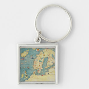 Northern Europe Key Ring