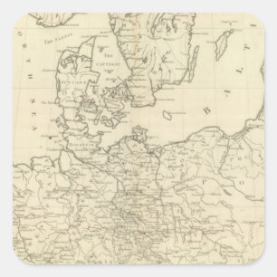 Northern Europe Square Sticker
