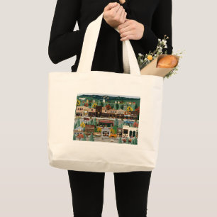 "Northern Exposure" ~ Roslyn, Washington Large Tote Bag